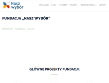 Tablet Screenshot of naszwybor.org.pl